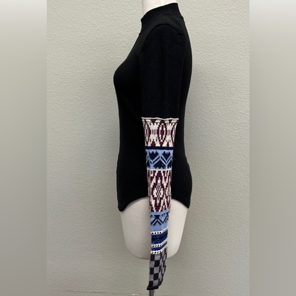 NWT Free People "Gorgeous Cuff' Thermal Top - Picture 9 of 14